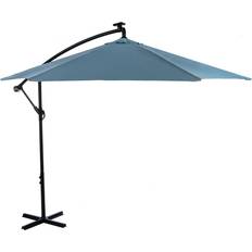 Cantilever parasol base Greemotion Glam 10-foot Solar UV 50+ Cantilever Umbrella No Base Sapphire