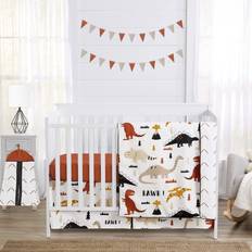 Beige Bed Set Sweet Jojo Designs Mod Dino Baby Boy Girl Nursery Crib