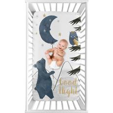 Gold Sheets Sweet Jojo Designs Woodland Bear and Owl Boy or Girl Photo Op Fitted Crib