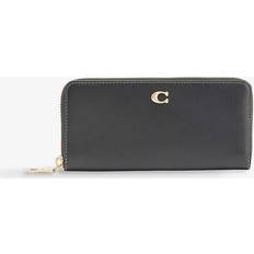 Coach Geldbörsen Coach Black Slim Accordion Zip Wallet B4/BLACK