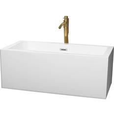 White Whirlpool Bathtubs Wyndham Collection Melody 60-inch