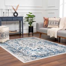 Hauteloom Istanbul Collection Bohemian Blue, Beige, Gray, White 94x123"