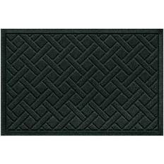 Bungalow Flooring Waterhog Lattice Green, Black