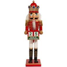 Red Presses & Mashers Kurt Adler 15-Inch Red King with Calendar Nutcracker