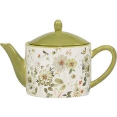 Multicolored Teapots Certified International Green Fields 36 Teapot