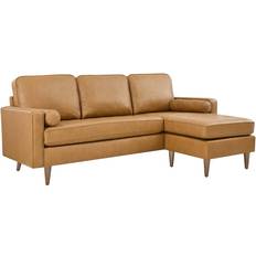 modway Valour Tan Sofa 78" 3 Seater