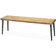 Natural Settee Benches Jamie Young Company Modern Farmhouse 57" Wide Mango Settee Bench