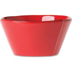 Vietri Italy Lastra Red Coupe Breakfast Bowl