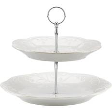 Lenox French Perle Tiered Server Cake Stand