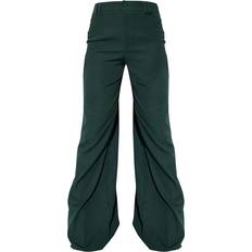 PrettyLittleThing S Pants PrettyLittleThing Woven Double Belt Loop Suit Trousers - Dark Green