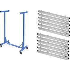 Blue Suspension File Trolleys Metal Mobile File Cart with Wheels, 615-BLU-PKG