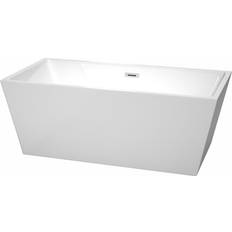 White Built-In Bathtubs Wyndham Collection Sara 63-inch