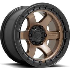 19" - Bronze Car Rims Fuel Off-Road D751 Block Wheel, 17x9 with 6 on 135 Bolt Pattern