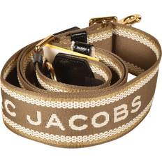Marc Jacobs The Logo Webbing Strap - Beige/Gold