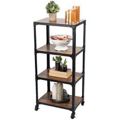 Furniture Mind Reader 39.2" & 4-Tier Rolling Cart Trolley Table