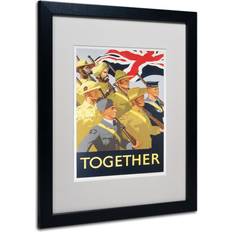 Trademark Fine Art 'Together Propaganda Framed Advertisements on Poster