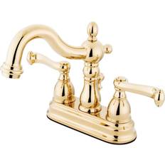 Brass Basin Faucets Kingston Brass KB160.FL Heritage 1.2 Centerset Brass