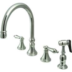 Wall Mounted Kitchen Faucets Kingston Brass Governor Collection KS2791ALBS Widespread