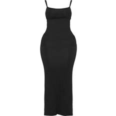 PrettyLittleThing S Dresses PrettyLittleThing Shape Jersey Strappy Maxi Dress - Black