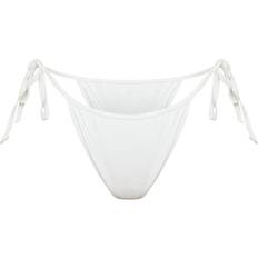 PrettyLittleThing White Bikinis PrettyLittleThing Mix & Match Tie Side Bikini Bottom - White