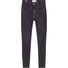 Calvin Klein High Rise Super Skinny Ankle Jeans - Denim Black