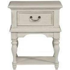 White night stand with drawers Bayside Antique Wire Brushing Leg Night Stand Chest of Drawer
