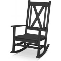 Black Rocking Chairs Polywood Braxton Porch Rocking Chair