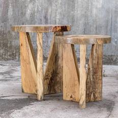 Natural Nesting Tables Uttermost Nadette 2 Nesting Table