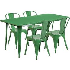 Green Dining Sets Flash Furniture Darcy Commercial Grade Dining Set