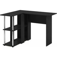 Black Writing Desks Furinno Abbott L-Shape Writing Desk 34.4x41.1"