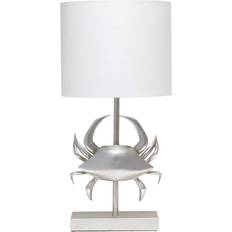 Simple Designs Shoreside 18.25" Coastal Crab Bedside Table Lamp