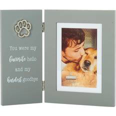 You Were My Favorite Hello and My Hardest Goodbye 4" Memorial Hinged Photo Frame