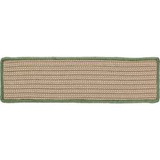 Stair Carpets Colonial Mills Boat /Outdoor Stair Treads Brown, Green