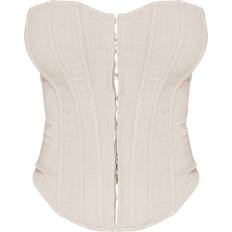 Shape Stone Woven Corset Crop Top, Shape