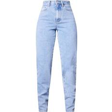 PrettyLittleThing L32 Wash Mom Jeans - Light Blue