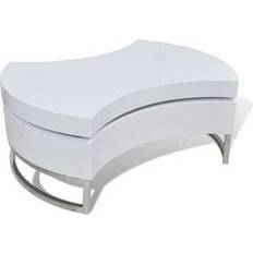 White gloss coffee table vidaXL High Gloss Coffee Table 31.5"
