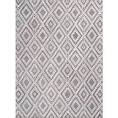 Canvello Modern Hand-Tufted Bamboo Silver, White, Gray, Beige, Brown