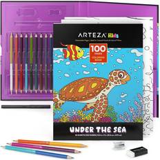 Coloring Books on sale Arteza Kids Water Animals Coloring Book Kit 16 Pieces