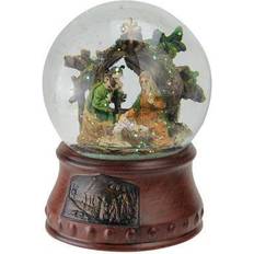 Seasonal 5.5" Christmas Nativity Musical Snow Globe