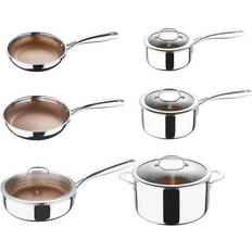 CookCraft 10-Piece Tri-Ply Stainless Steel Cookware Set with Lids