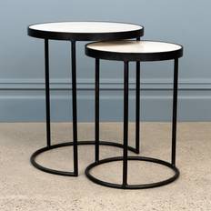 Black Nesting Tables Aurora Home Round Nesting Table