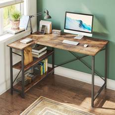 Furniture Bestier Small L Shaped Writing Desk