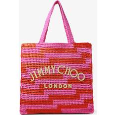 Jimmy Choo Beach Tote S Fuchsia/Paprika/Ecru One Size