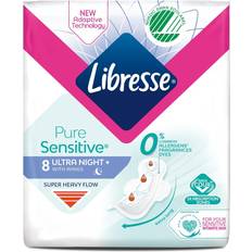 Libresse Pure Sensitive Ultranight 8-pack