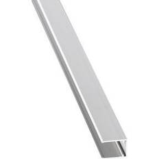 Platten Gutta U-Profil 200 cm 16 mm silber