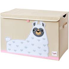 Toy boxes for girls 3 Sprouts Llama Toy Chest