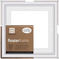 Ampersand Floater Frame Bold, White 8" x 8" 1-1/2"