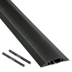 Wiremold Corduct 5' Overfloor Cord Protector, Black
