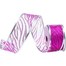 Jam Paper Wire Edged Ribbon 3 yds. Purple Wave Glitter 210427868