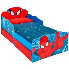 Hello Home Spider Man Toddler Bed with Light Up Eyes & Storage 77x143cm